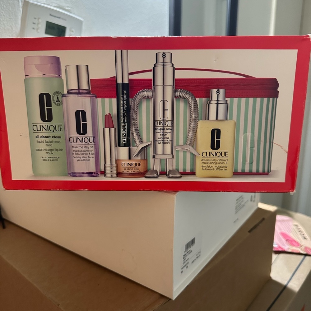 Clinique Makeup and Skincare Collection - Red, Purple, Silver, Green